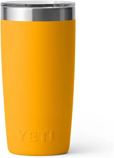Provides a clean, catalog-style product image showing the yellow tumbler with no text or design elements.