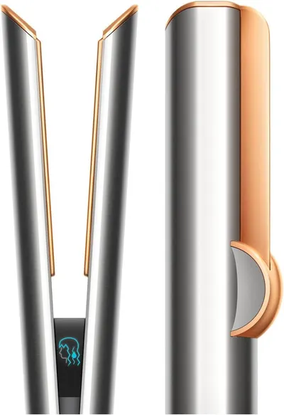 Highlights the internal ionic technology and structural design of the hair styling tool to communicate advanced engineering and hair care benefits.