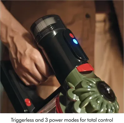Communicates ease of use and control flexibility, reassuring shoppers they can operate the vacuum comfortably without holding a trigger and adjust power as…