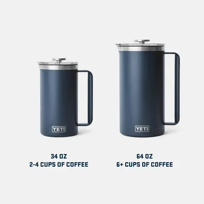 Shows the two available size options in the product line (34 oz and 64 oz) with capacity information to help shoppers choose the right size for their needs.…