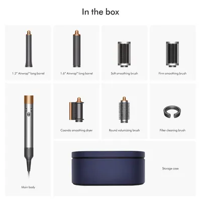 Clearly shows and labels every item included in the box so shoppers understand the full kit contents and value.