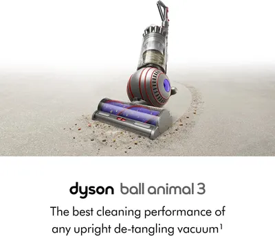 Introduces the Dyson Ball Animal 3 product name and establishes its superior cleaning performance positioning in the de-tangling vacuum category.