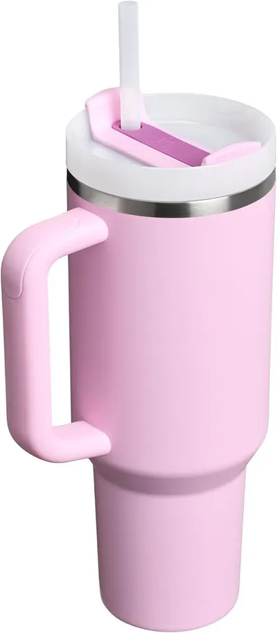 Displays the complete product with straw inserted to show the full assembly and form factor.