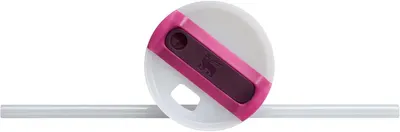 Shows the detailed construction of the lid and straw mechanism to help shoppers understand how the product is assembled and functions.