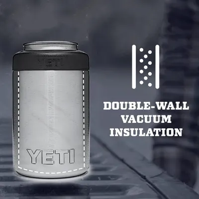 Highlights the product's insulation construction by showing the double-wall vacuum layer structure, reassuring shoppers about the product's ability to keep…