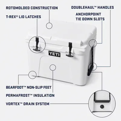 Breaks down the cooler's physical components and structural features to educate shoppers on the product's build quality and functional design elements.