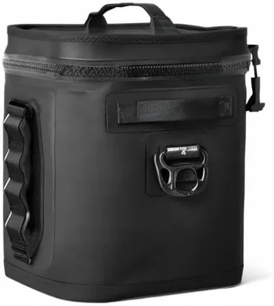 Displays the cooler from an angle without text overlay to help shoppers see the product's design and construction details.
