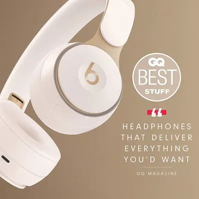 Shows GQ magazine naming the headphones best stuff to build trust through a respected publication endorsement.