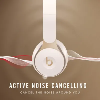 Shows the headphones block outside noise so the listener can focus on their own sound.