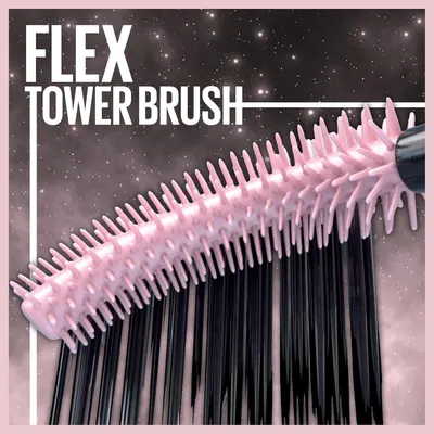 Zoomed close-up of the brush head shows the flexible tower design that reaches every lash. One headline and one close-up reassure shoppers the brush is the…