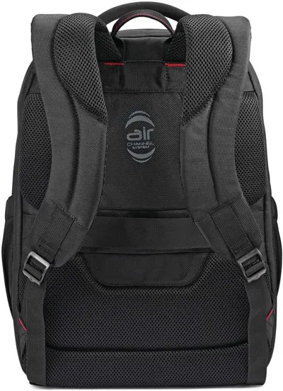 Clean studio view of the padded back panel shows the ventilated back design.