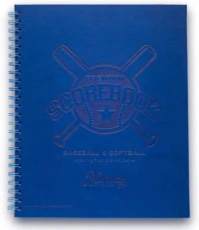 Presents the Murray Premium Scorebook cover and brand name to establish product identity.