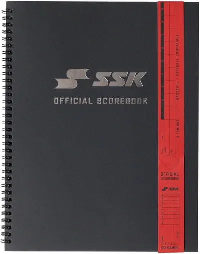 Presents the SSK Official Scorebook cover to reinforce the brand and its official product identity.