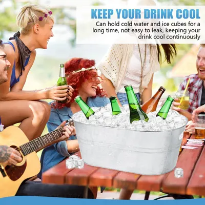 Reassures shoppers that the tub holds ice and cold water for extended periods without leaking.