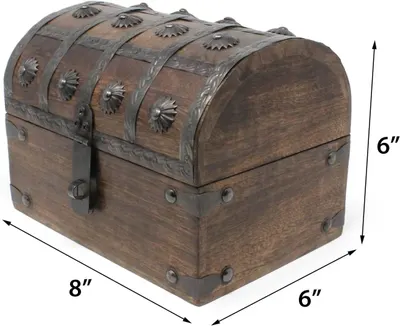 Shows the exact dimensions of the chest so shoppers know its physical size before buying.