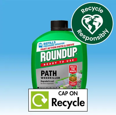 Shows the cap is recyclable and that the bottle is designed for responsible disposal. Reassures eco-conscious shoppers that the packaging can be recycled responsibly with the cap on.