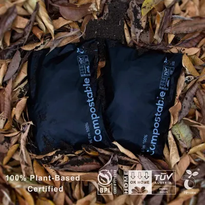 Certifications confirm the mailers are plant-based and home compostable, reassuring eco-conscious shoppers.