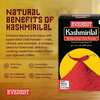 Presents four segmented icon benefits covering purity, flavour, additive-free content and home cooking suitability.