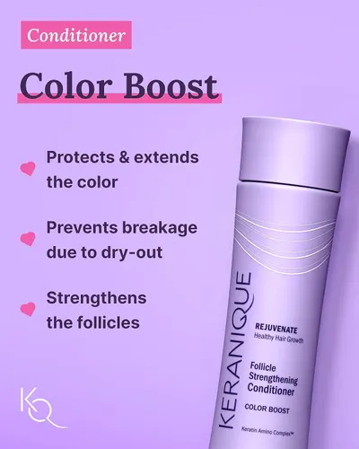 Secondary Images for Amazon.com : Keranique Color Treated Shampoo and Conditioner Set with Hair Thickening…