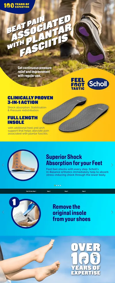 Premium A+ Content for Scholl In-Balance Orthotics Plantar Fasciitis Pain Relief Insoles