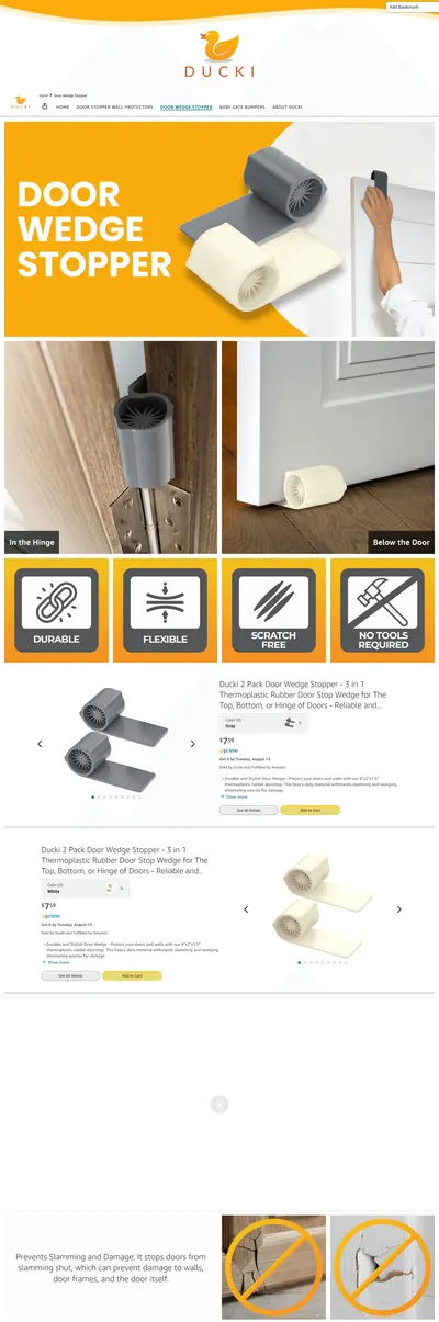 Brand Store for Amazon.com: Ducki: Door Wedge Stopper