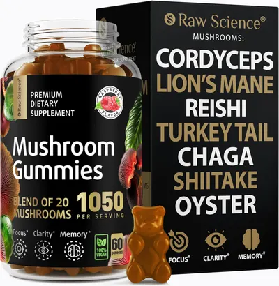 Secondary Images for Amazon.com: Mushrooms Complex Gummies with Lions Mane