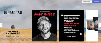 Brand Story for Amazon.com: GlueTread Full-Size 4x4 Sidewall Tire Repair Kit