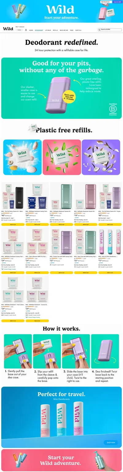 Brand Store for Amazon.com: Wild: Deodorant