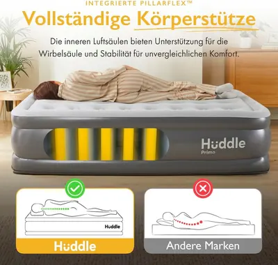 Secondary Images for Huddle Lite Luftbett mit Integrierter Pumpe