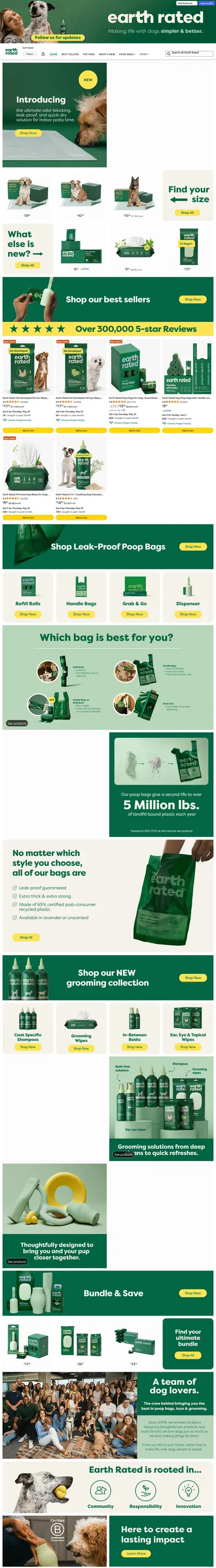 Brand Store for Amazon.com: Earth Rated
