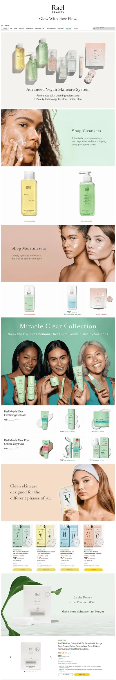 Brand Store for Amazon.com: Rael: SKIN CARE