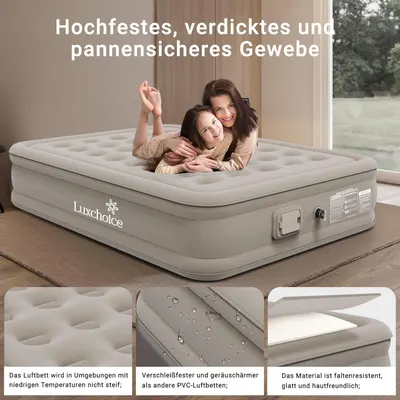Secondary Images for Luxchoice Luftbett 2 Personen Luftmatratze Selbstaufblasend mit Tragbare Pump und…