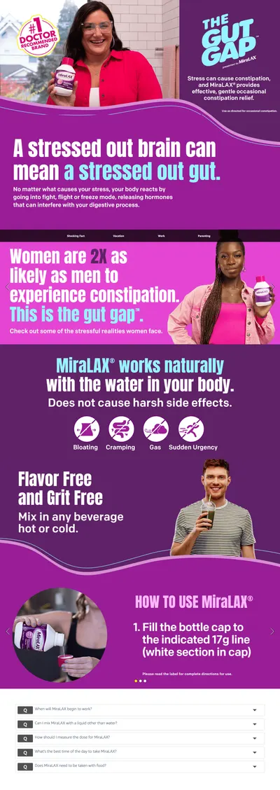 Premium A+ Content for Amazon.com: Miralax