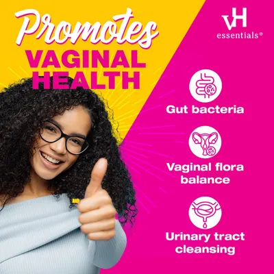 Secondary Images for Amazon.com: vH essentials Probiotics with Prebiotics and Cranberry Feminine Health…