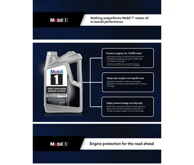 Premium A+ Content for Amazon.com: Mobil 1 Advanced Full Synthetic Motor Oil 5W-30