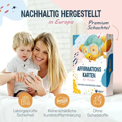 Secondary Images for Vibejoy® Affirmationskarten Kinder