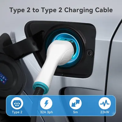 Secondary Images for EVPEIWE 22kW 32A Type 2 EV Charging Cable