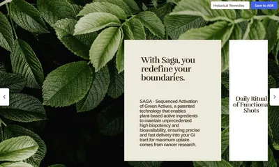 Brand Story for Amazon.com: SAGA Organic Sleep Shots