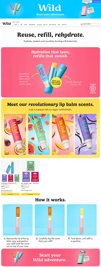 Brand Store for Amazon.com: Wild: Lip Balm