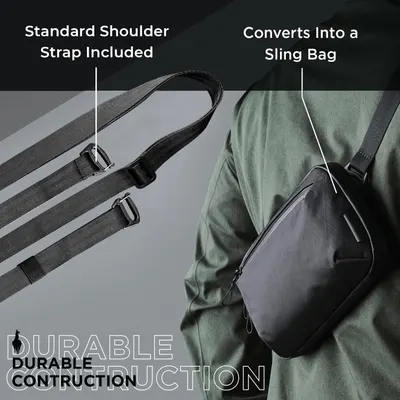 Secondary Images for Amazon.com: ALPAKA Tech Case Mini Small Travel Organizer Pouch for Electronics