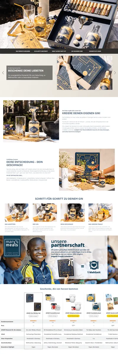 Premium A+ Content for AMARI ® DIY Gin Set