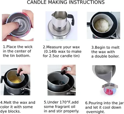 Secondary Images for Amazon.com: SUPERSUN Candles Making Kit for Adult