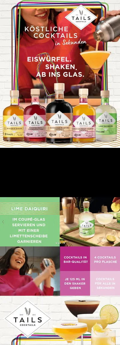 Premium A+ Content for TAILS Cocktails Espresso Martini Cocktail