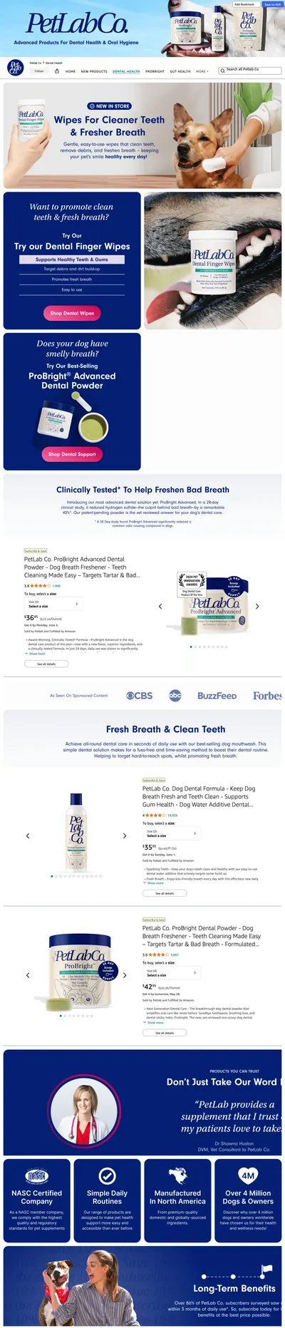 Brand Store for Amazon.com: Petlab Co: Dental Health