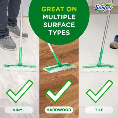Secondary Images for Amazon.com: Swiffer Sweeper 2-in-1 Dry + Wet Floor Mopping and Sweeping Kit
