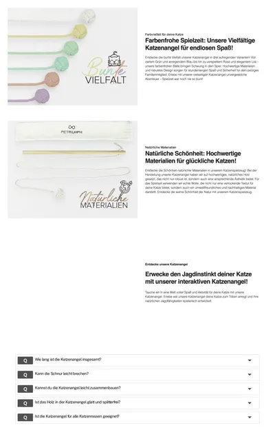 Premium A+ Content for Petriumph® Katzenspielzeug Angel