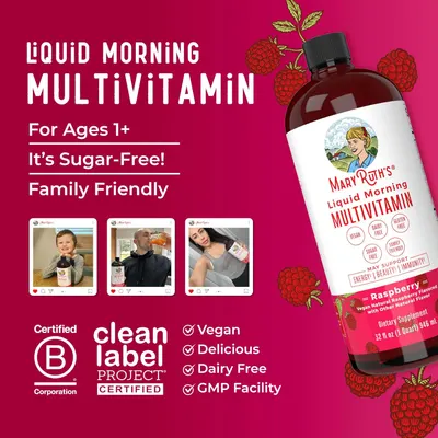 Secondary Images for Amazon.com: MaryRuth Organics Multivitamin Multimineral for Women Men & Kids