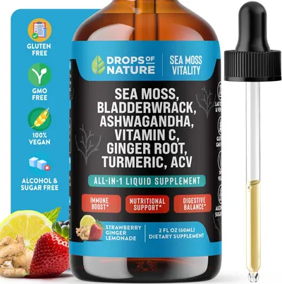 Secondary Images for Amazon.com: Ashwagandha & Turmeric Liquid Drops