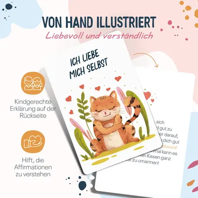 Secondary Images for Vibejoy® Affirmationskarten Kinder
