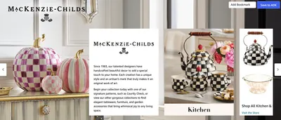 Brand Story for Amazon.com: MACKENZIE-CHILDS Enamel Colander